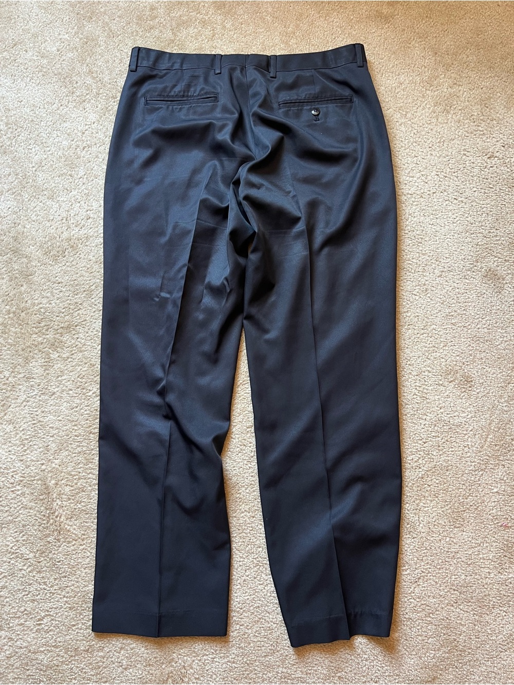 Walter Hagen Mens 36x30 Black Golf Pants Flat Front Dress Slacks - Picture 6 of 6